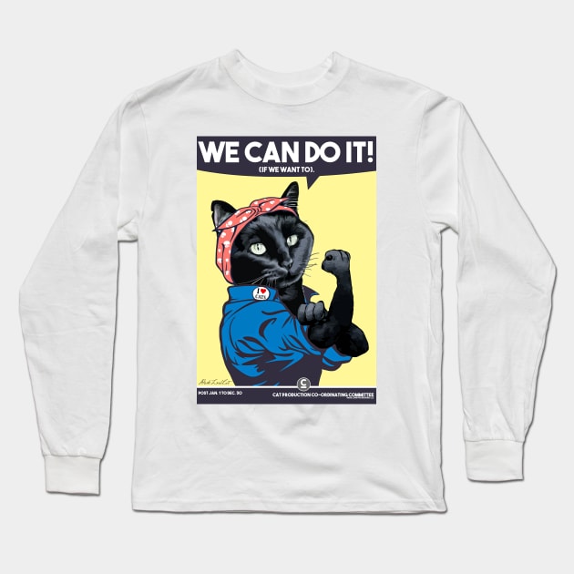 Rosie the Catster Long Sleeve T-Shirt by darklordpug